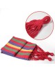 Hamaca Individual De Doble De Lienzo Tela Adecuado Para Garden Beach Cabañas Viajes Injoy VHW0001R Rojo - Envío Gratuito