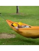 ER Cama Nylon Hamaca paracaídas portátil para 2 Personas Viajes acampar al aire libre naranja. - Envío Gratuito