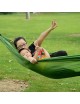 EH Cama Nylon Hamaca paracaídas portátil para 2 Personas Viajes acampar al aire libre Verde - Envío Gratuito