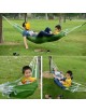 EH Cama Nylon Hamaca paracaídas portátil para 2 Personas Viajes acampar al aire libre Verde - Envío Gratuito