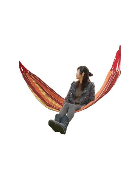 Portátil Multicolor acampar al aire libre Lienzo Hamaca - Envío Gratuito