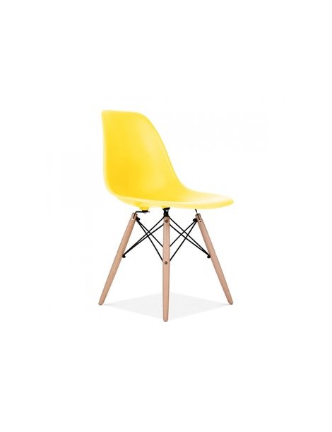 Silla Infantil Vitrozi Eames Woody Amarilla - Envío Gratuito