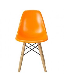 Silla Infantil Vitrozi Eames Woody Naranja - Envío Gratuito