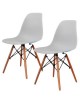 Pack 2 Sillas Estilo Eames Gris Decoracion De Interiores - Envío Gratuito