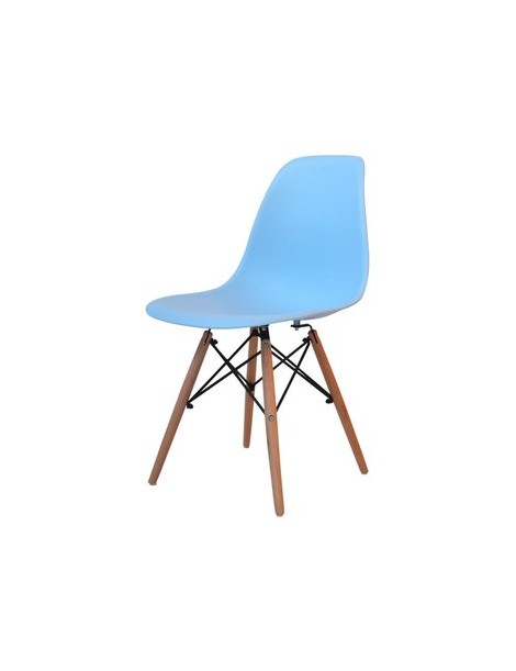 Silla Estilo Eames Color Azul Decoración De Interiores - Envío Gratuito