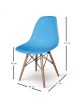 Silla Estilo Eames Color Azul Decoración De Interiores - Envío Gratuito