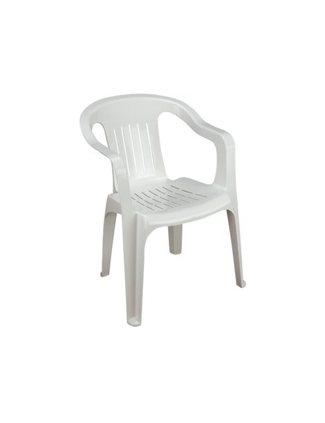 Silla de Plástico Apilable Brexia Blanca - Envío Gratuito