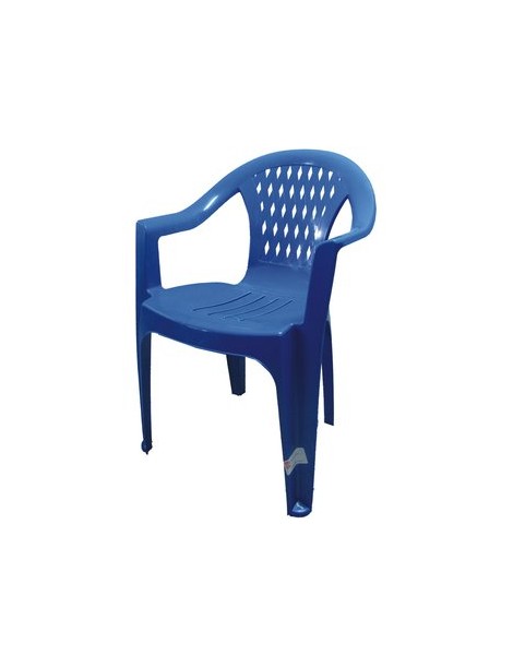 Silla Diplastica Berlin Económica Reciclada-Azul - Envío Gratuito