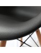 Juego de 2 Sillas estilo Eames con brazo 135 Color Negro modelo PAR135 Negro - Envío Gratuito