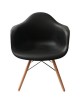 Juego de 2 Sillas estilo Eames con brazo 135 Color Negro modelo PAR135 Negro - Envío Gratuito