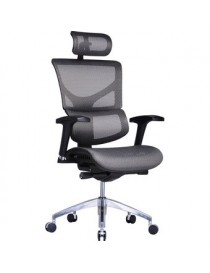 Silla de Oficina Yves - Ejecutiva Ergonómica - Gris - Envío Gratuito