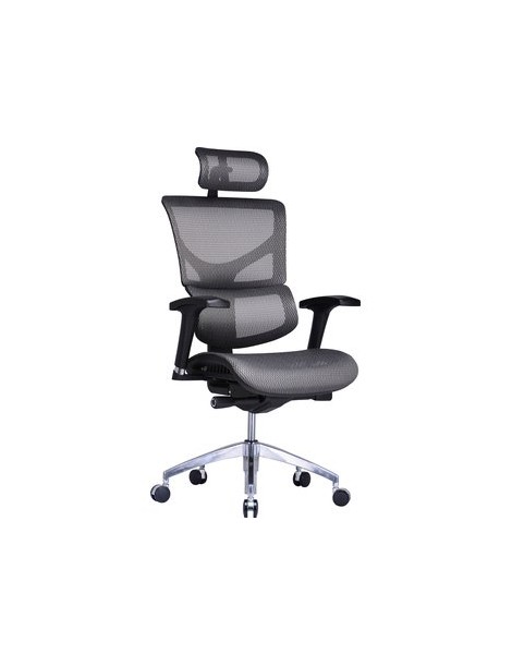 Silla de Oficina Yves - Ejecutiva Ergonómica - Gris - Envío Gratuito