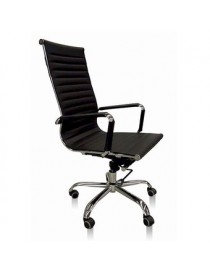 Sillón Directivo en Curpiel Negro Mod. A05 - Envío Gratuito