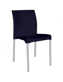 Silla Plástico Plastica Hotelera Restaurant Exterior Moderna Colores M1 - Azul - Envío Gratuito