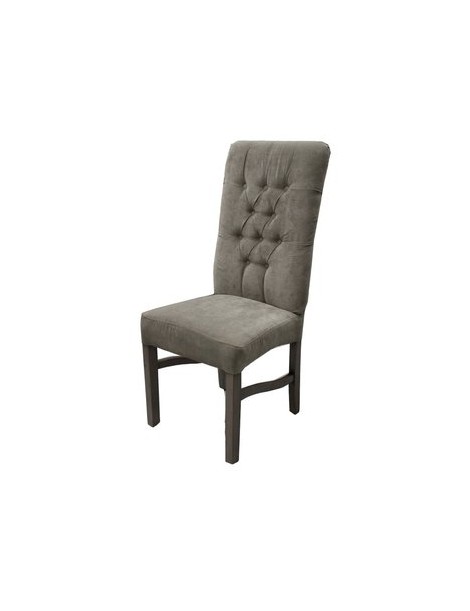 Silla Capitonada Hesper De Fabou Muebles - Gris - Envío Gratuito