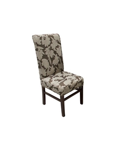 Silla Astrid De Fabou Muebles - Tela Jacquard, Humo Chocolate - Envío Gratuito