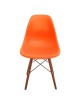 Silla De Comedor Alterhouse Replica Eames Lady Dark Base-Naranja - Envío Gratuito