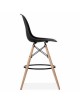 2 Bancos Altos Réplica Eames Negro - Muebilia - Envío Gratuito