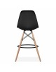 2 Bancos Altos Réplica Eames Negro - Muebilia - Envío Gratuito