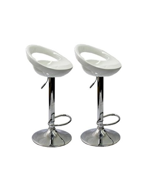 Set de 2 Bancos para Barra Portrading 103-blanco - Envío Gratuito