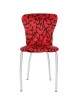 Cubierta de la Silla Spandex Stretch Washable Chair Cover-Rojo y Negro - Envío Gratuito