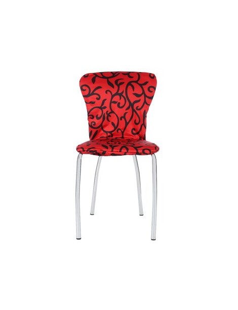 Cubierta de la Silla Spandex Stretch Washable Chair Cover-Rojo y Negro - Envío Gratuito