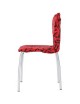 Cubierta de la Silla Spandex Stretch Washable Chair Cover-Rojo y Negro - Envío Gratuito