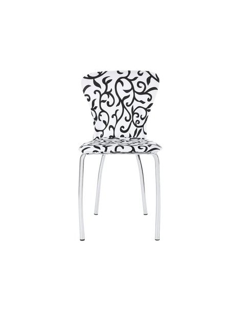 Cubierta de la Silla Spandex Stretch Washable Chair Cover-Negro y Blanco - Envío Gratuito