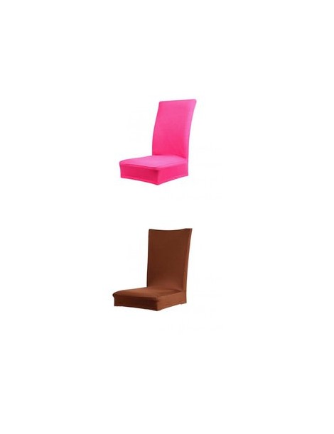 Silla Cubierta Funda De Poliéster De Color Rosa Roja mas Comedor Spandex - Envío Gratuito