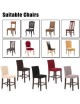 Soft Polyester Spandex Chair Cover Stretch Removable Slipcover Hotel Dining Meeting Room Chair Seat Cover - Envío Gratuito