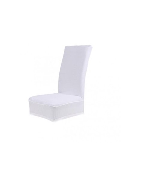 MagiDeal Cubierta De Comedor Spandex Taburete Silla Funda De Poliéster De Color Sólido Blanco - Envío Gratuito