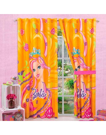 Cortina Decorativa Barbie Cabello Magico - Envío Gratuito