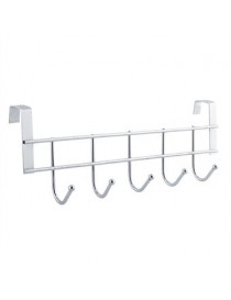 Nuevos 5 Ganchos De Acero Inoxidable De La Puerta Del Cuarto De Baño Suspensión Sostenedor Organizador De Bucle - Envío Gratuito