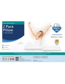 Pack 2x1 Almohada Spring Air Tecnología Fiberball - Envío Gratuito