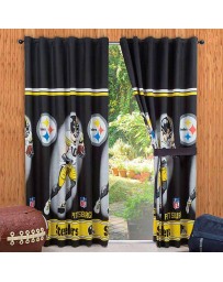 Cortina Decorativa Pittsburgh Nfl - Envío Gratuito