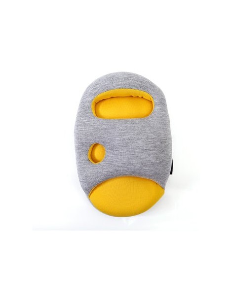 Mini Almohada de Mano Ostrich-Gris con Amarillo - Envío Gratuito