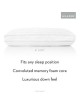 Almohada Convolution Memory foam y Gelled Microfiber Queen Malouf - Envío Gratuito