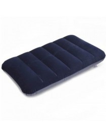 Flocking Inflatable Pillow Cushion Camping Travel Outdoor Office Plane Hotel Portable Folding Dark Blue - Envío Gratuito