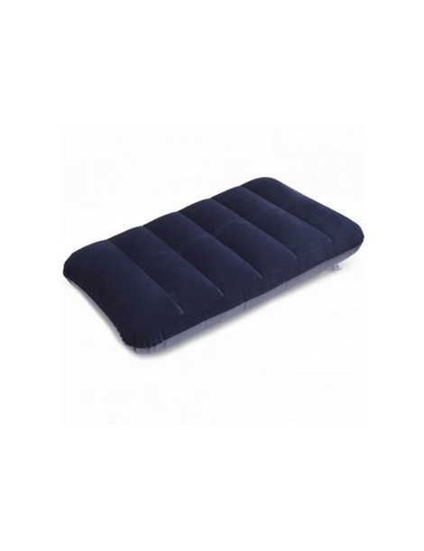 Flocking Inflatable Pillow Cushion Camping Travel Outdoor Office Plane Hotel Portable Folding Dark Blue - Envío Gratuito