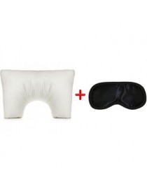 Almohada Ergonómica Memory Side Antitranspirante Dr Dreams mas Antifaz Contra el Insomnio Gratis - Blanco - Envío Gratuito