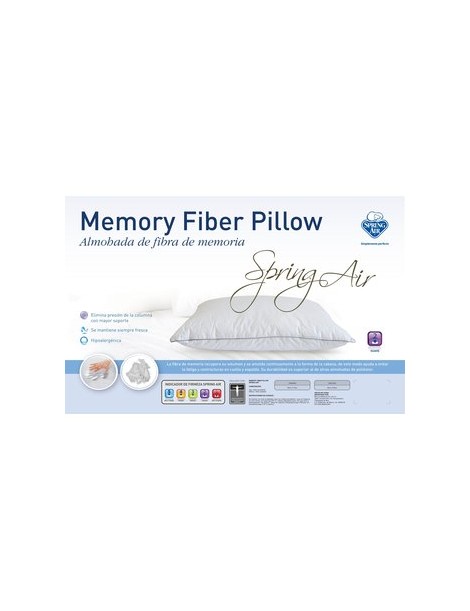 Almohada Spring Air Memory Fiber-Densidad Suave - Envío Gratuito