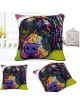 Coloridos pintura al óleo almohada linda perros M-14 decoración de la almohada - Envío Gratuito