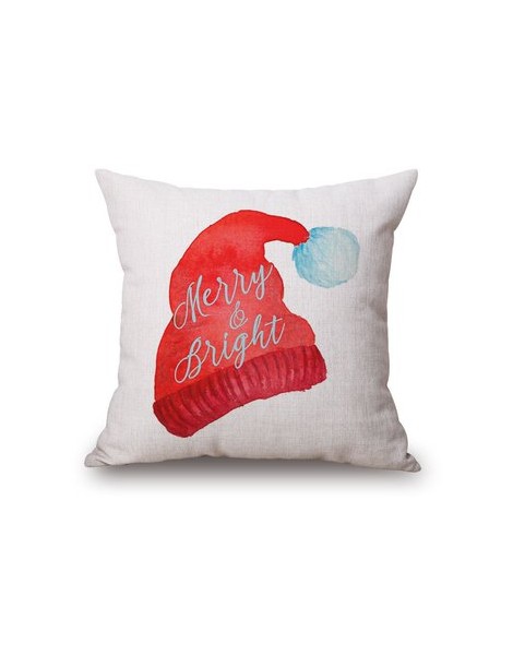 Feliz Navidad De Algodón De Lino Almohada Cama Almohada Cubierta Del Cojín De Belleza Linda - Envío Gratuito