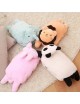 MagiDeal Felpa Suave Animales De Peluche Almohada Manta Siesta Oficina Reforzar Cojín-conejo - Envío Gratuito