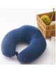 MagiDeal Espuma De La Memoria U Almohada De Viaje En Forma De Cojín De Soporte De Cuello Azul Reposacabezas - Envío Gratuito