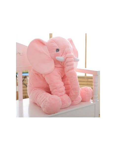 Almohada suave de bebé para dormir con bonito peluche de elefante-Rosa - Envío Gratuito