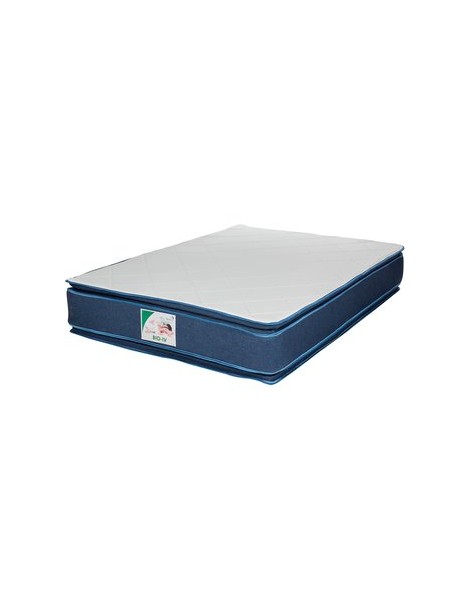 Colchón Bio Mattress BIO IV Matrimonial-Azul Marino con Blanco - Envío Gratuito