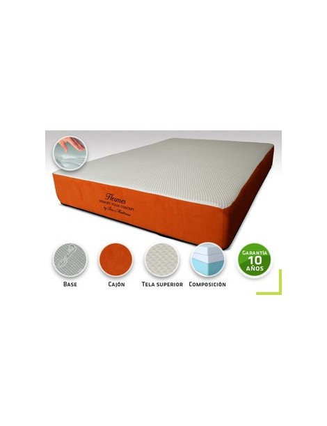 Colchón Bio Mattress Memory Foam King Size Hermes-Intermedio - Envío Gratuito