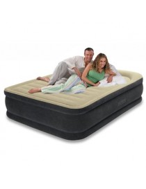 Colchon INTEX, Queen Size, Inflable, Doble Altura con Bomba Integrada - Envío Gratuito