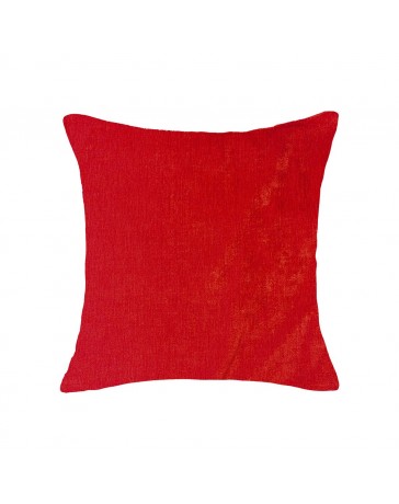 Cojín Liso Pet Chenille 50X50Cm Rojo - Envío Gratuito